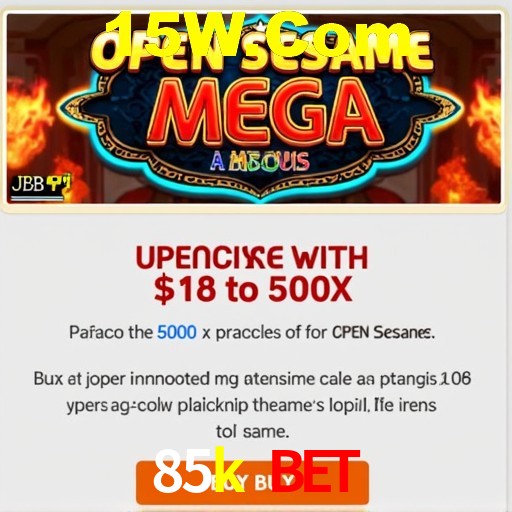 Interface do App 85k bet